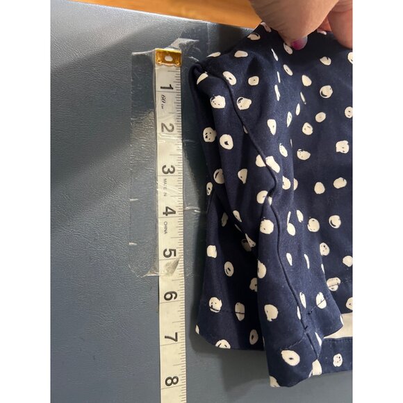 Lane Bryant Womens Size 28 Polka Dot Navy Shorts   Vacation Resort Stretch - Picture 9 of 11